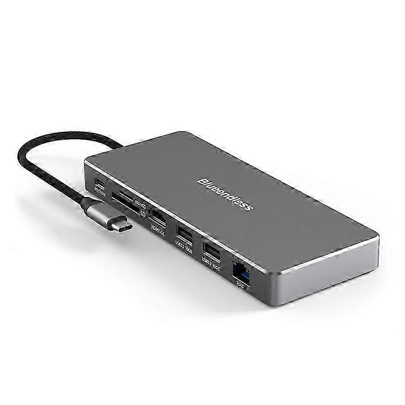 Intelligent USB Type C Docking Station Hub Fast Transmission 8 in 1 USB Port