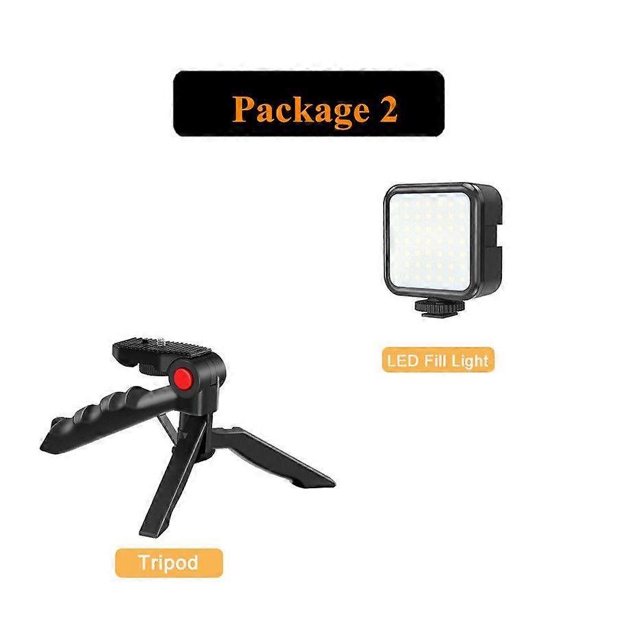 New Professional Vlogging Video Shooting Kits with Mini Tripod Bluetooth Selfie Control for SLR Camera Smartphone Recording