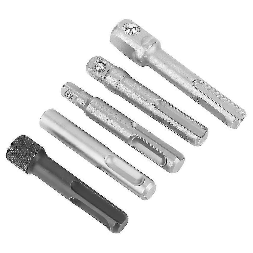 Plus Steel Socket Adapter - 3PCs, Hexagonal Extension - 2PCs, Electric Tool Accessories