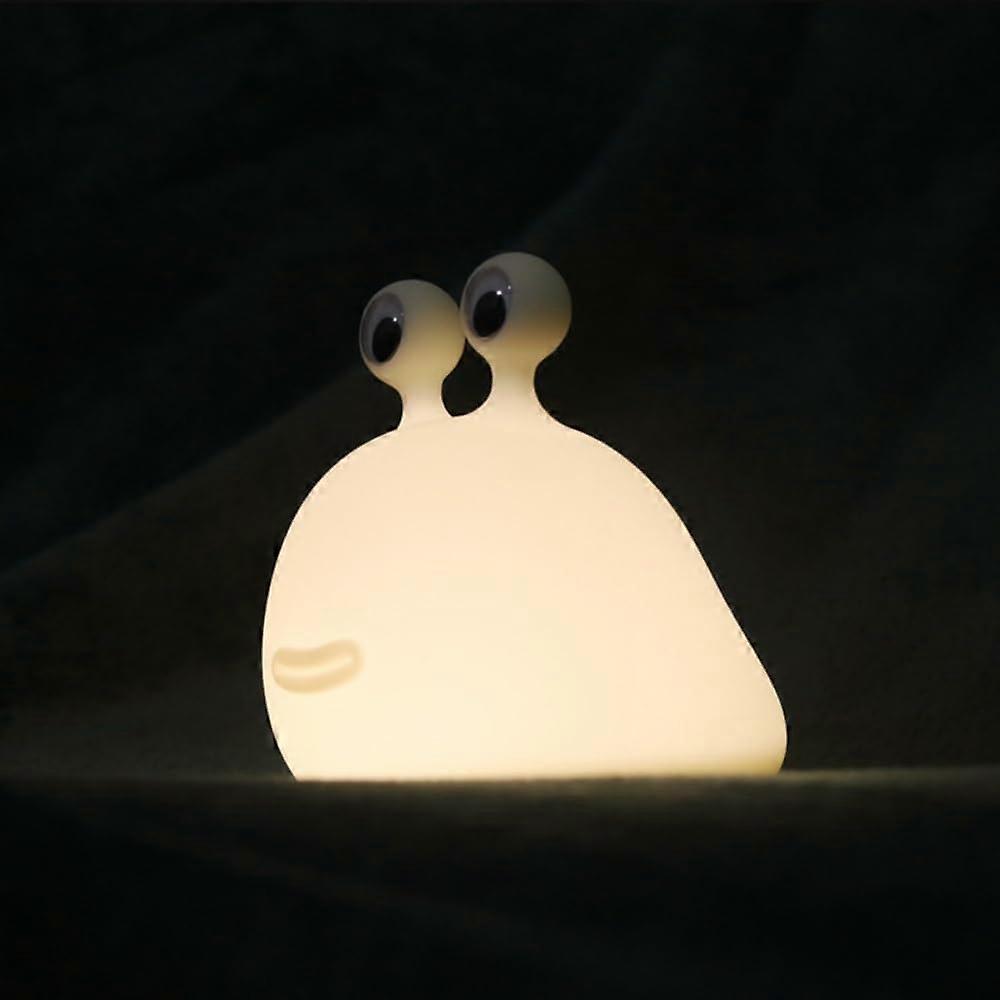 Slug Night Light For Kids USB Rechargeable Silicone Animal Lamp With Touch Control, Timer, Dimmable, Portable