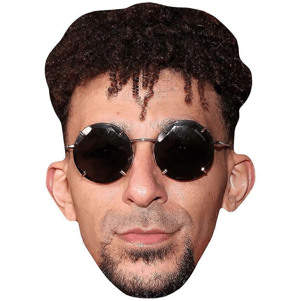Khleo Thomas (Glasses) Celebrity Mask, Flat Card Face