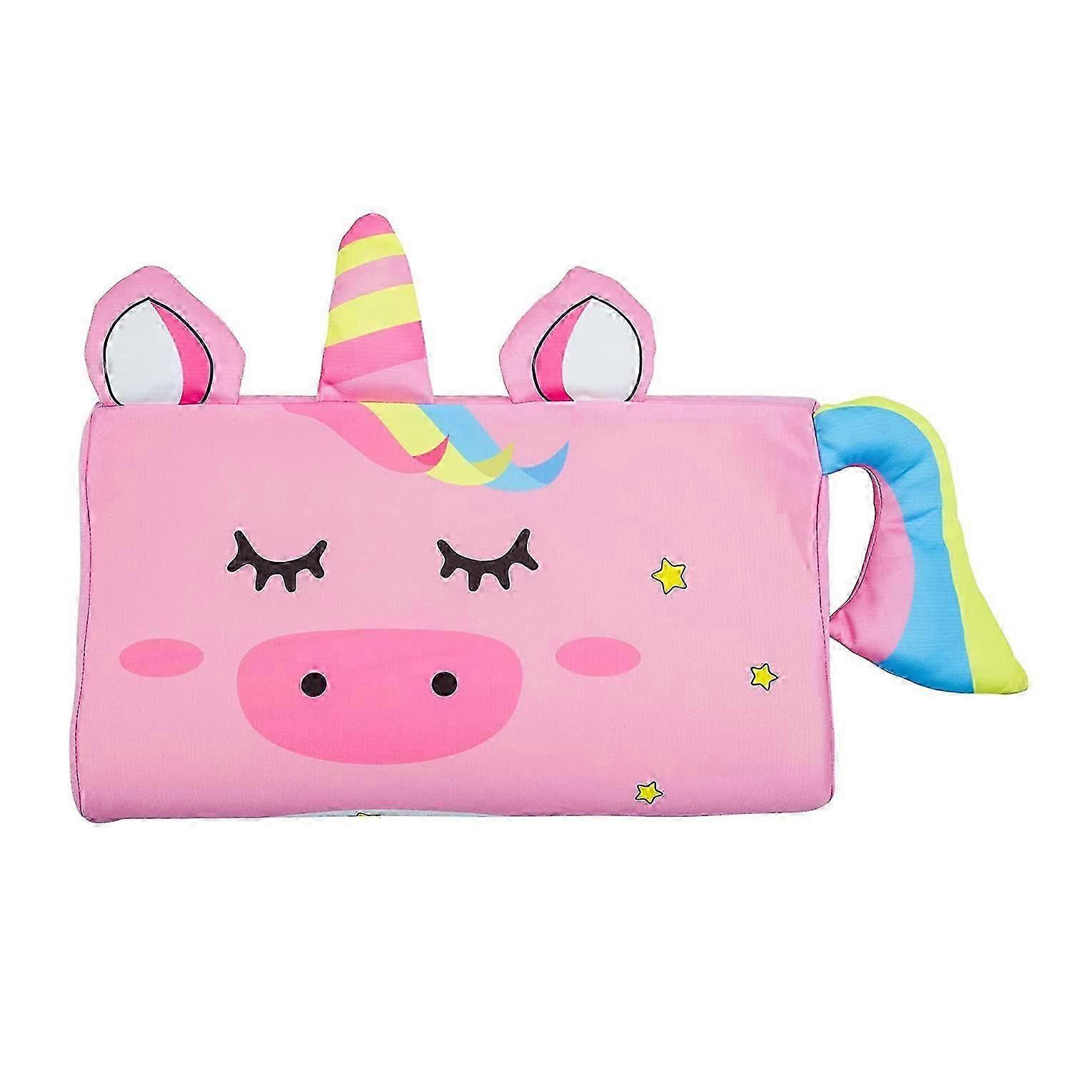 Toddler Pillow for Sleeping, Kids Pillows for Sleeping with Pillowcase 10 x 18 Inches (Unicorn)