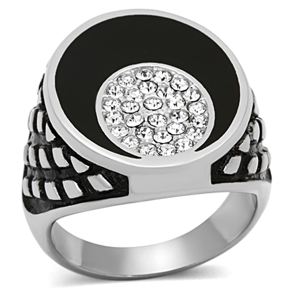 Stainless Steel Ring Top GRD Crystal Clear TK1200 for Men Style High