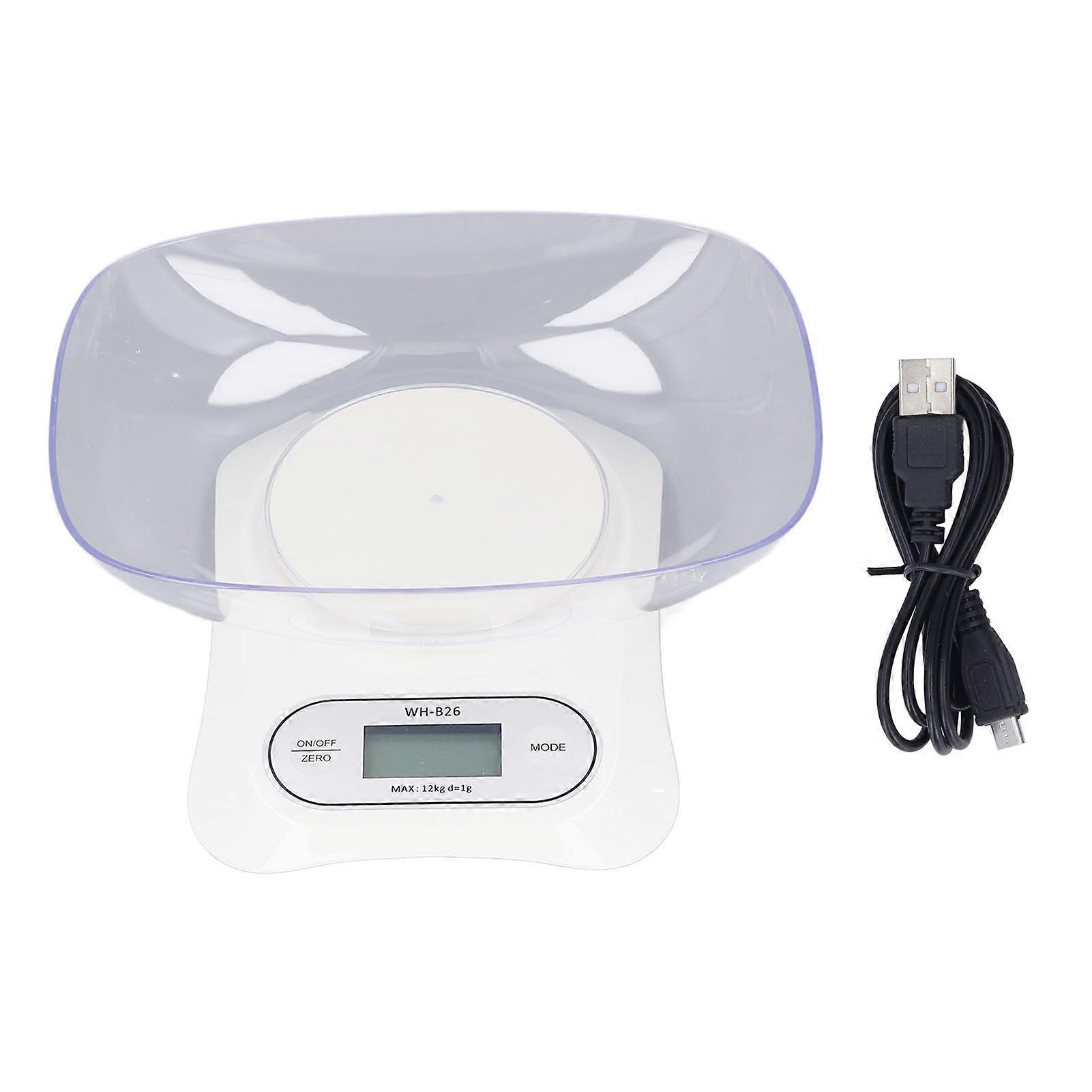 Digital Scale with USB Cable Timing Function Electronic Weighing Scale for Laboratory Kitchen