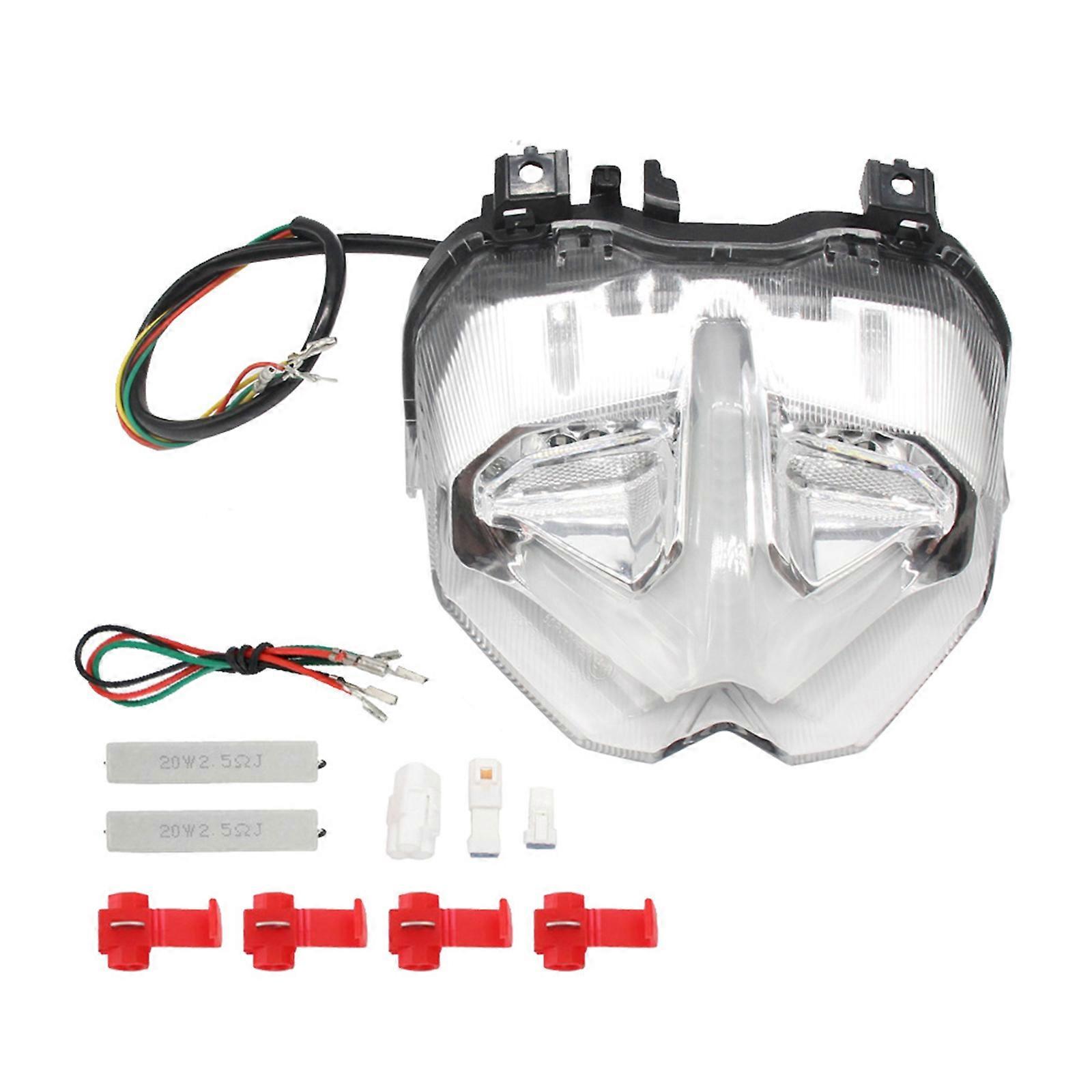 Luci posteriori modificate Accessori per moto Fanale posteriore a LED per MT-09 2021 2022 Segnali freno Luci posteriori integrate Trasparente