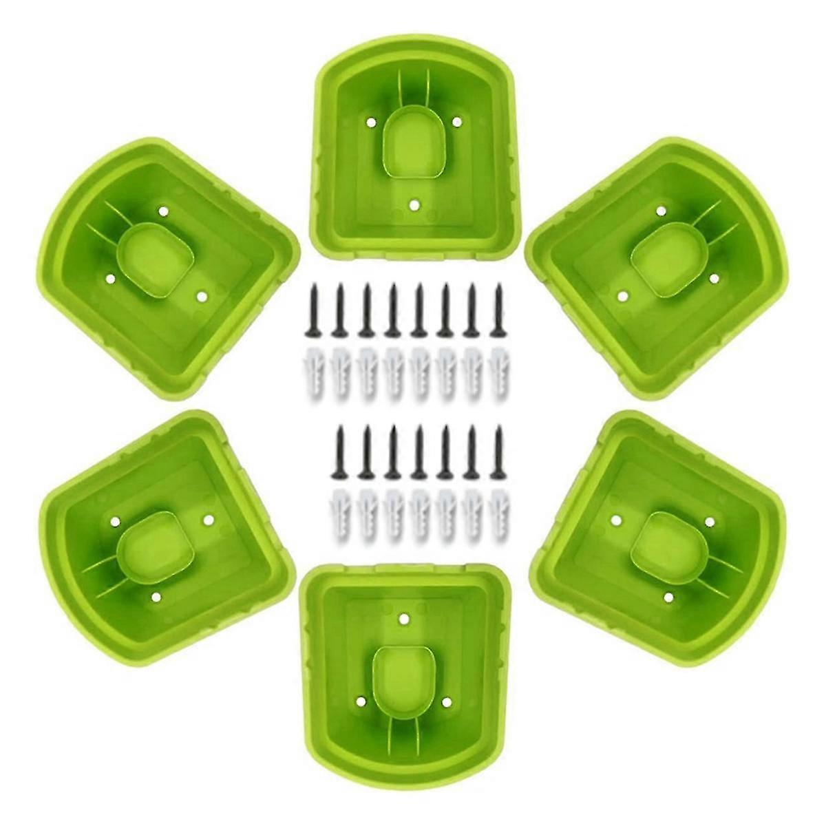 6Pcs Battery Holder for Ryobi 18V Wall Mounted Battery Mounts