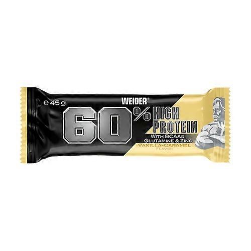 60% vanilla and caramel protein bar 1 bar of 45g (Vanilla - Caramel)