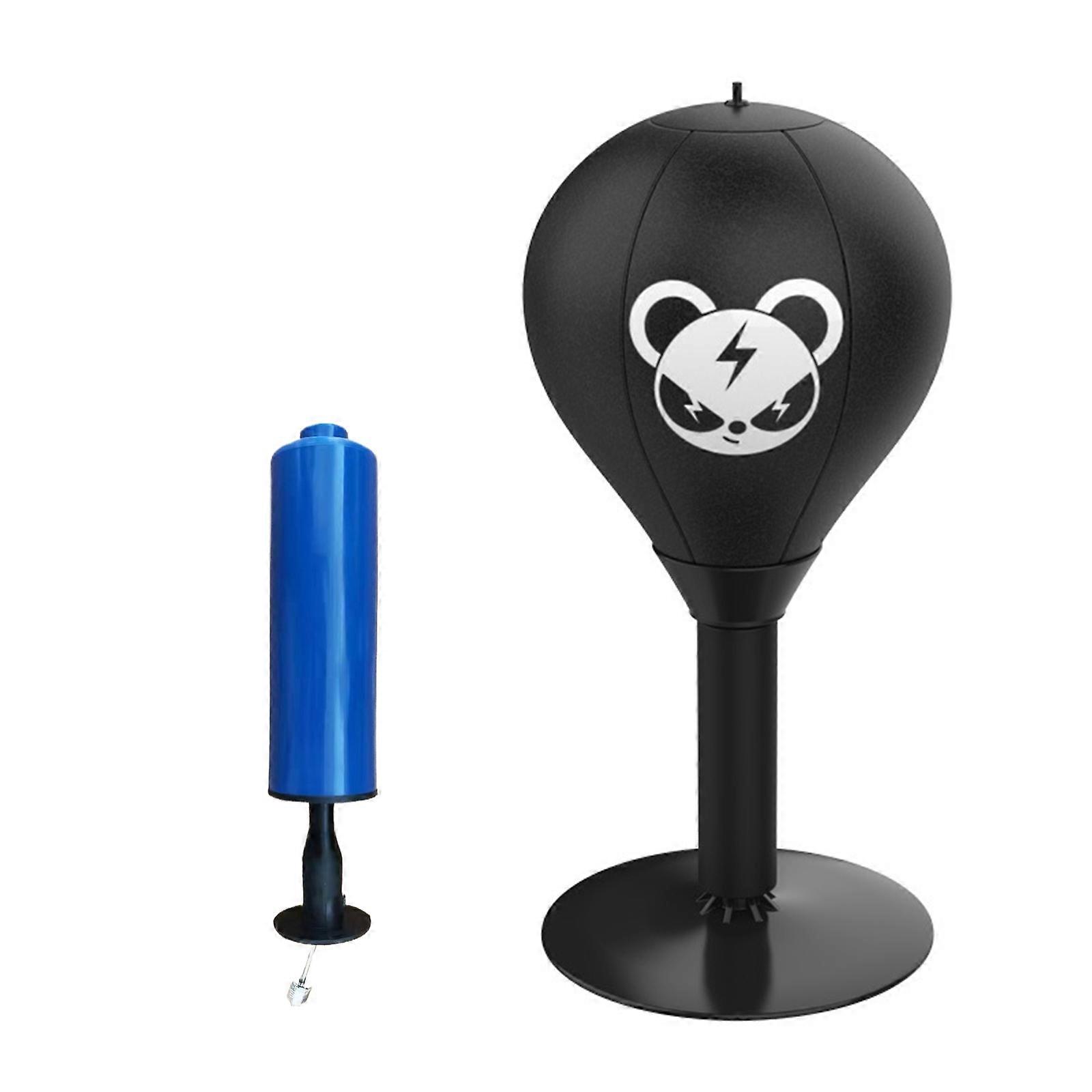 Stress Relief Boxing Punch Ball with Suctions Cup Set Desk Punching Bag Vertical Boxing Speed Ball with Stand Multicolor