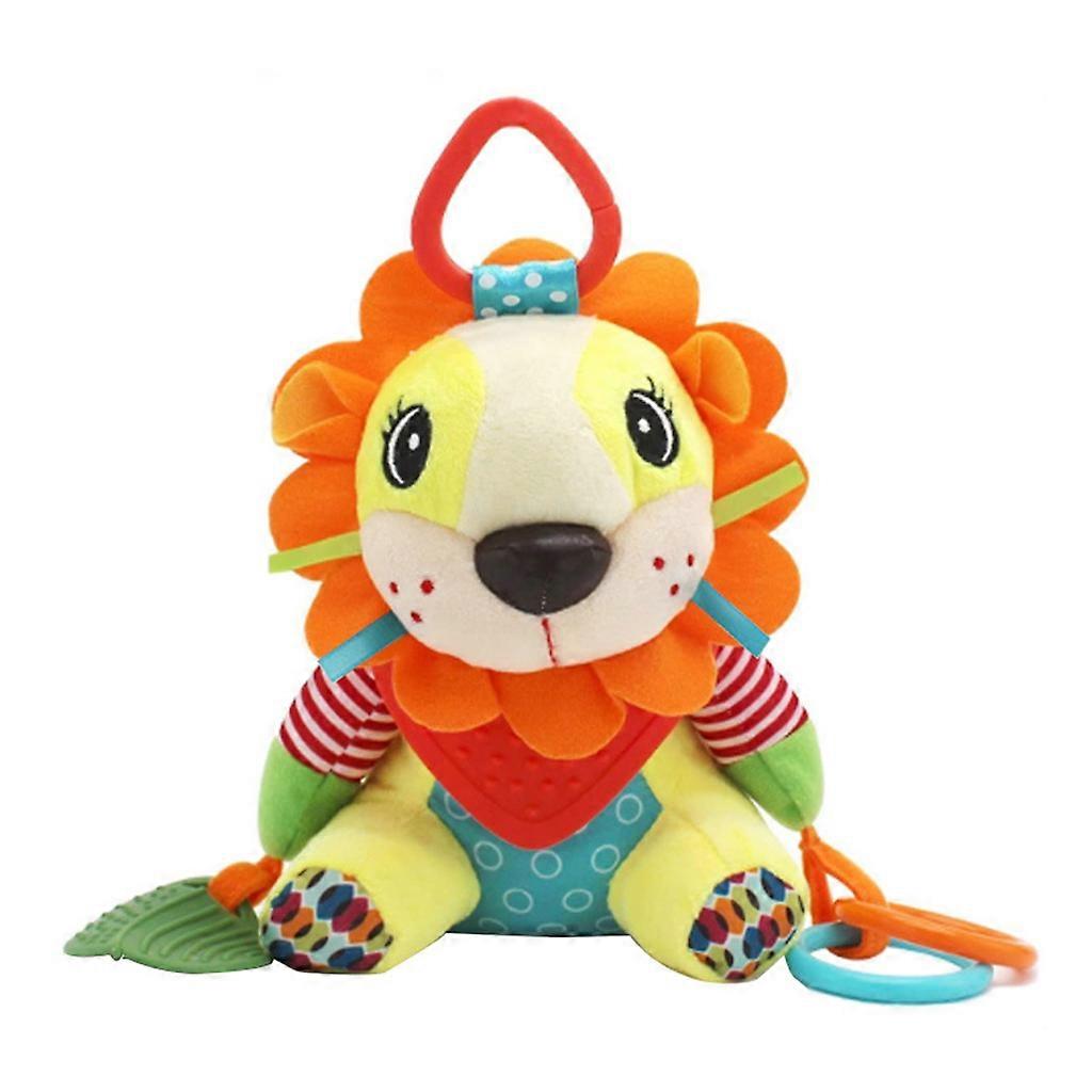 Infant Puzzle Toy Bed/Stroller Rattle Hanging Accessories Suitable for Newborn Babies Infant with Teether Supplies Multicolor