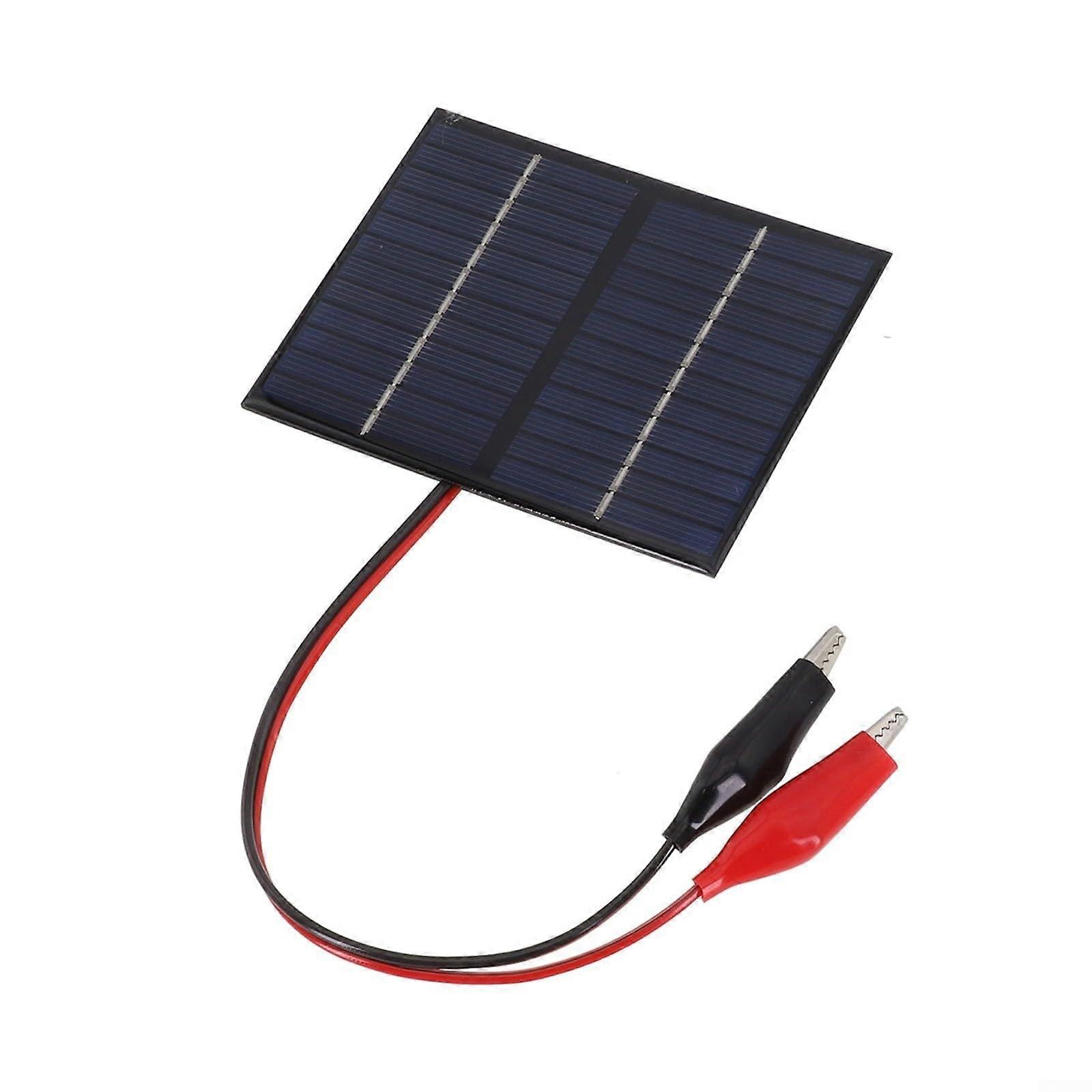 Polycrystalline Silicon Solar Panel 1.5 W 12 V Mini Solar Module Charger for DIY Outdoor Applications with Clip