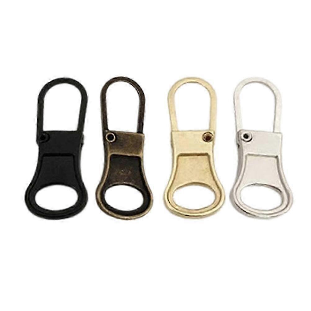 4Pcs Zipper Pull Replacement Zipper Repair Zipper Pull Tab Metal Zipper Pull Universal Zipper Pull T