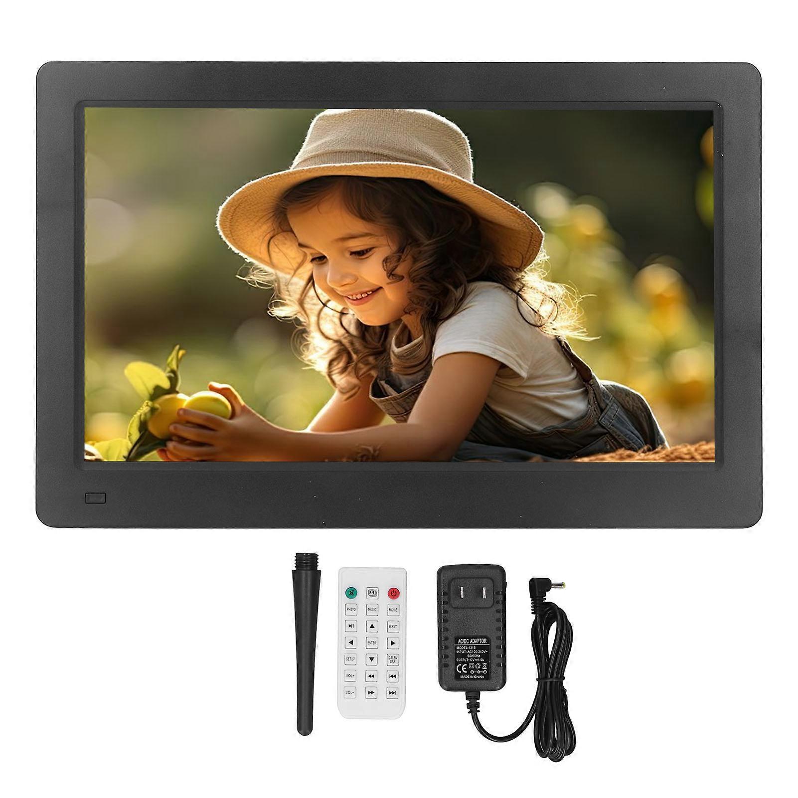 11.4" IPS HD Digital Picture Frame - Remote Control, Calendar, Clock, Perfect Gift US Plug