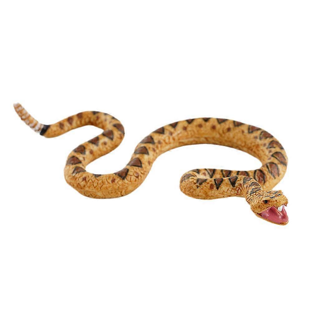 T15095 Sand python (A) $ Simulation wild reptile amphibious cold-blooded animal model children's mini python rattlesnake ornaments toy