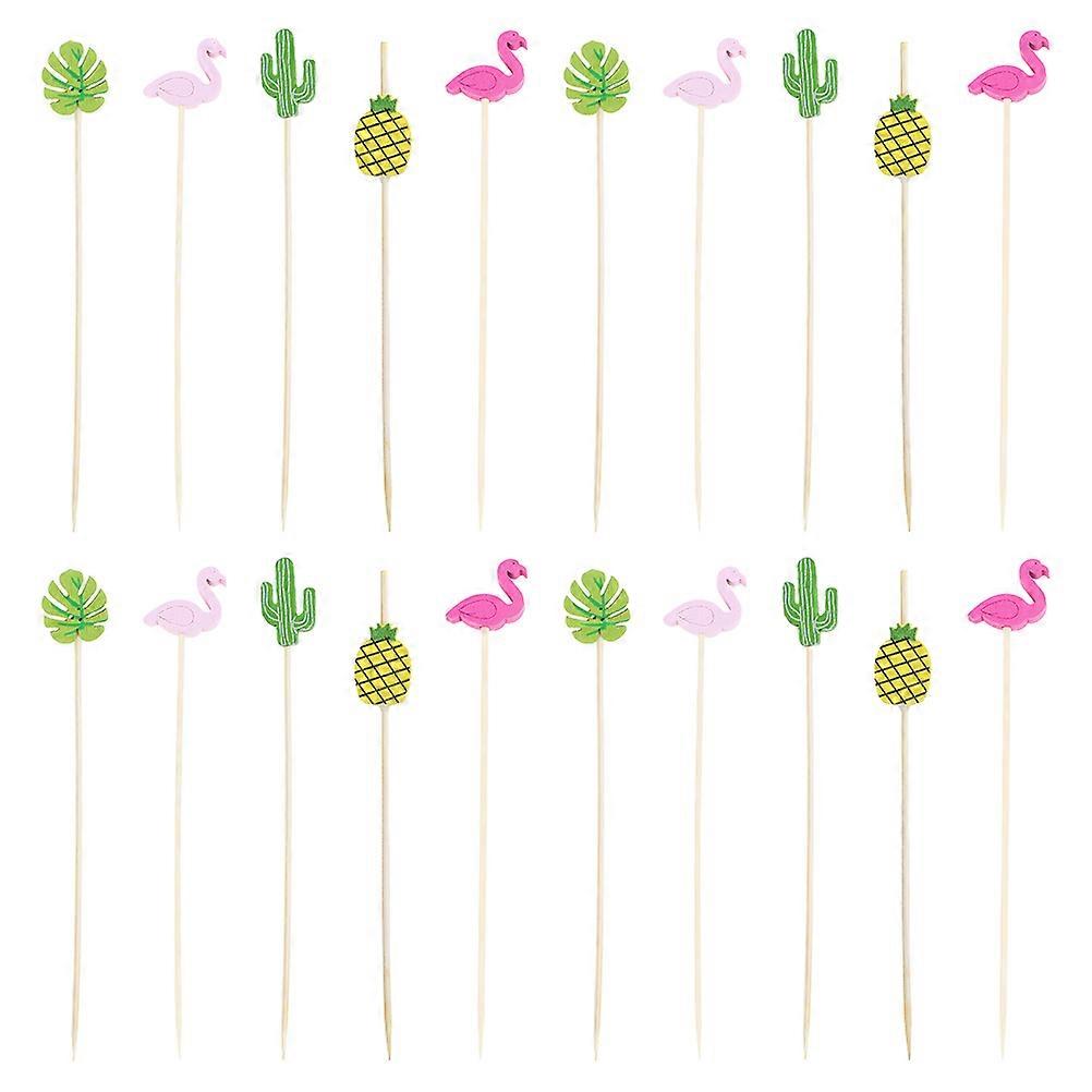Versatile Wooden Skewers for Juice and Coffee, Perfect for Creative Use