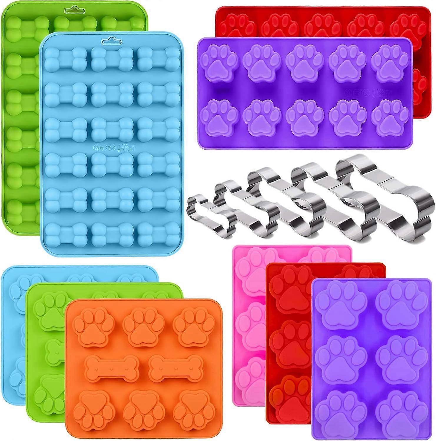 Bone Shaped Ice Cube Molds for Pets,Large Silicone Ice