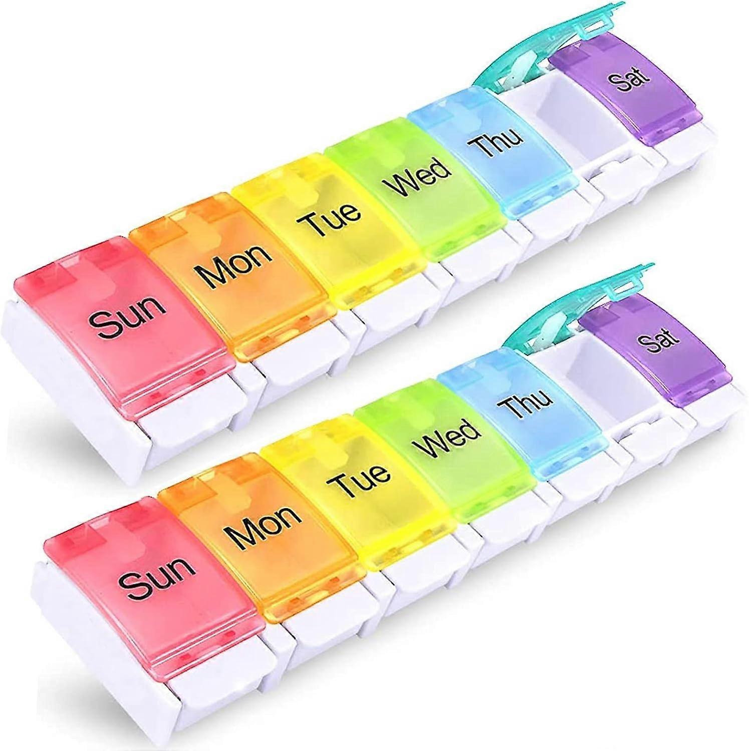 Weekly pill box 14 compartments
