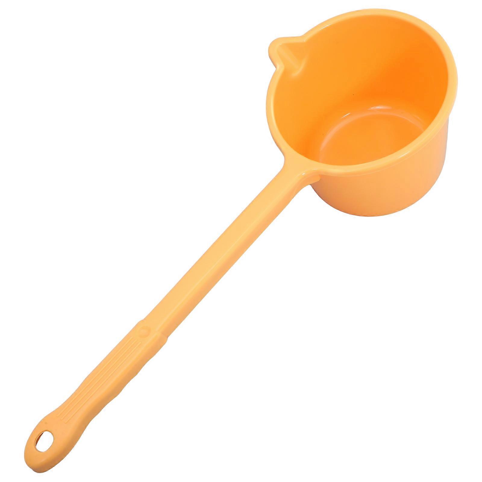 Ergonomic Long Handle Plastic Water Ladle for Bath, Kitchen, and Household Use – Portable and Easy to Use Design for Plant Watering and Cleaning Tasks