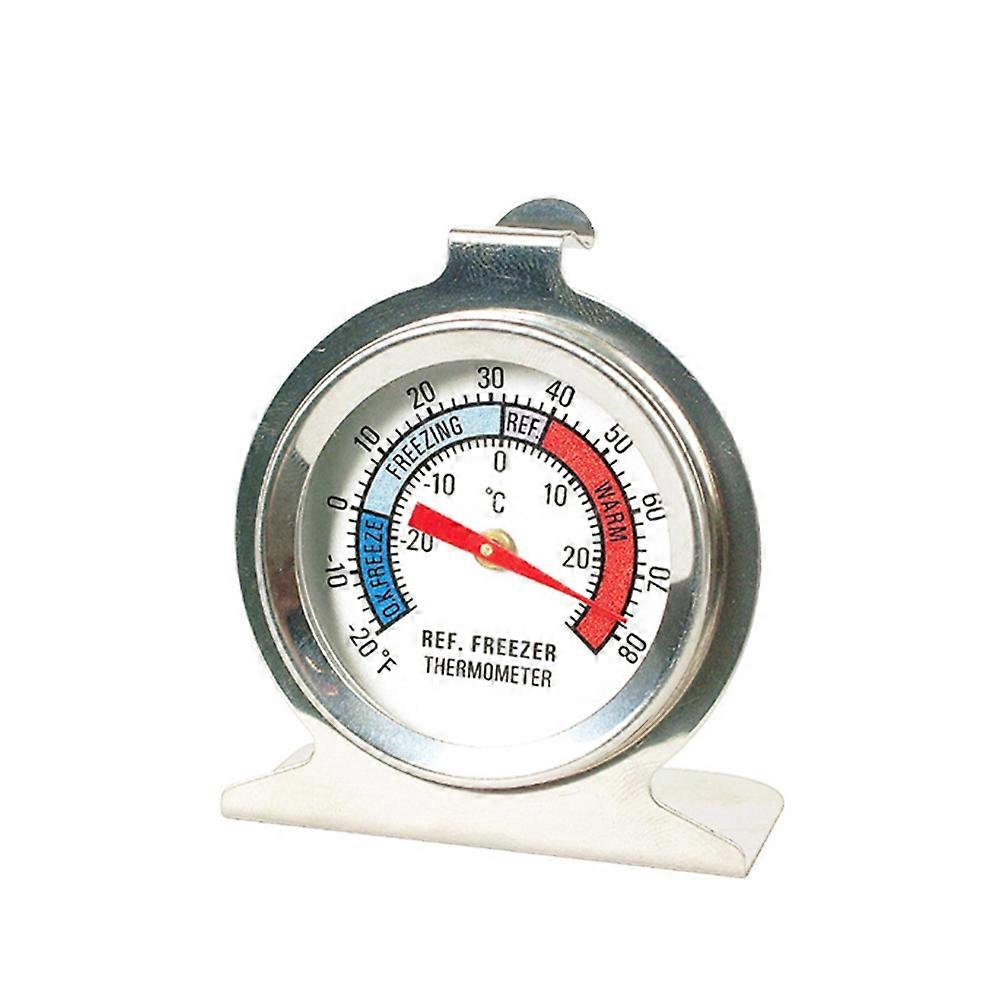 Stainless Steel Freezer Thermometer with Large Dial for Accurate Readings