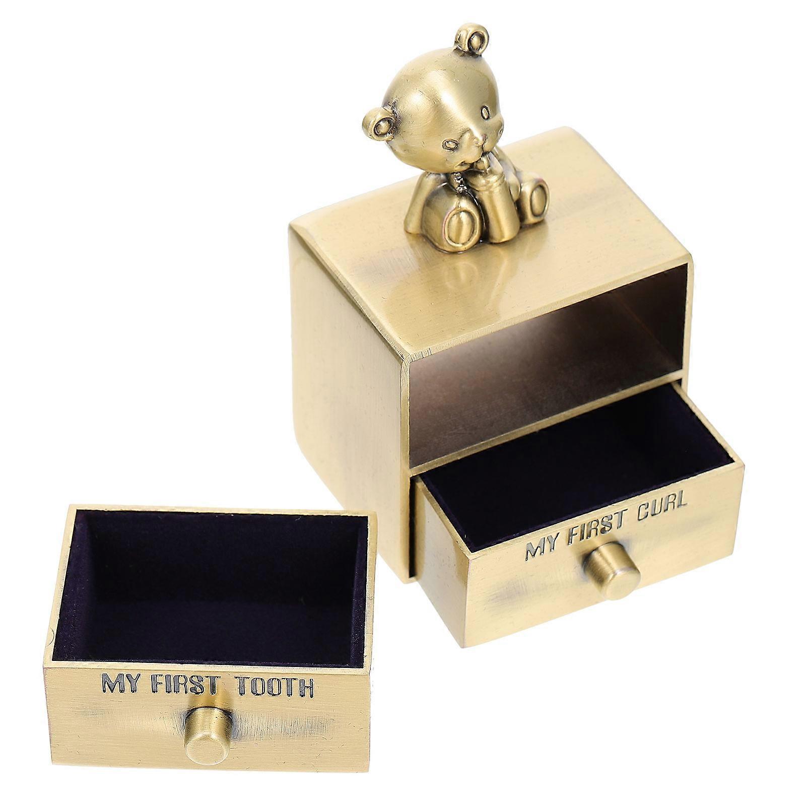 Baby Teeth Keepsake Box Infant Tooth Storage Box for Storage Use 1Pcs