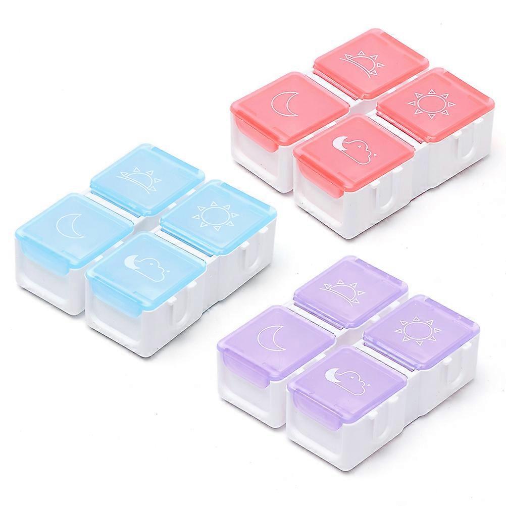 Pill Travel Case Portable Medicine Storage Box For Outdoor Use .3x6.6x2.5cm Durable 1Pc