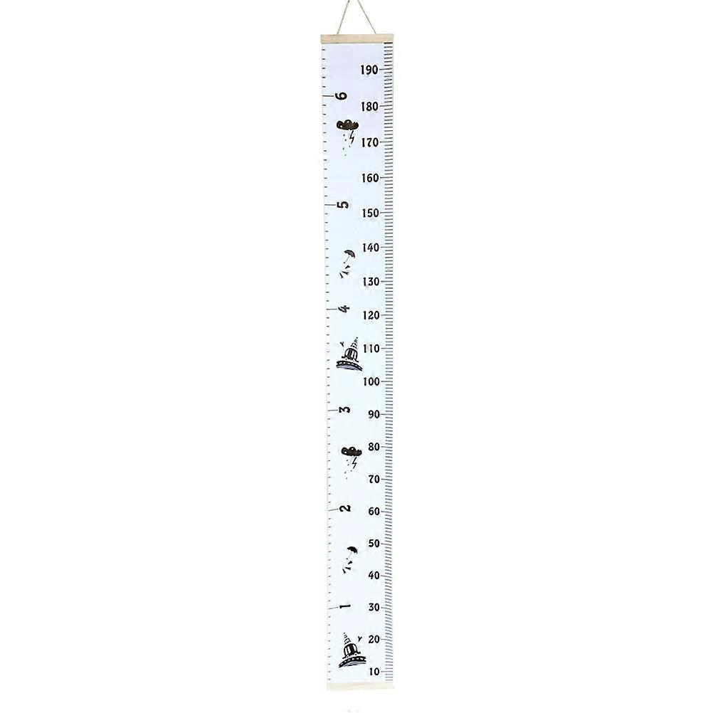 Growth Chart Height Measurement Ruler for Kids Cartoon Wall Decoration Pink 200x20x2cm Waterproof 1Pack