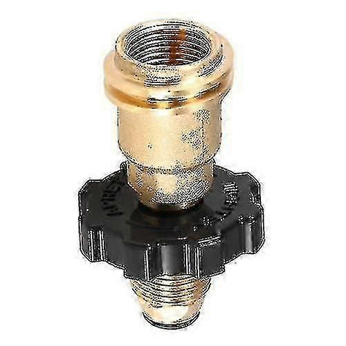 Solid Brass Propane Tank Adapter Safety Valve with QCC1 Type 1 Hose Regulator Conversion Kit