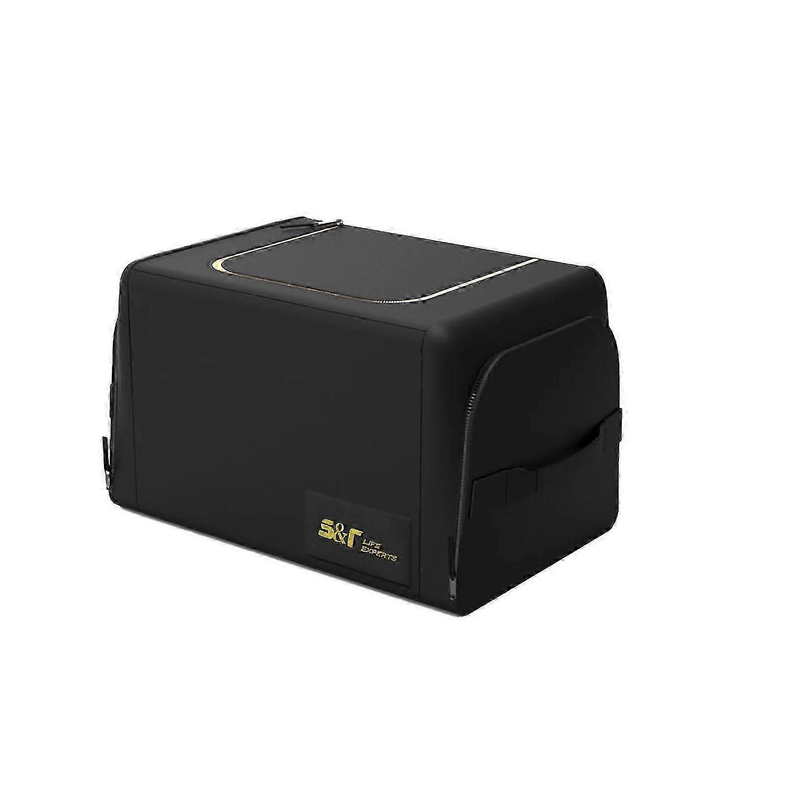 Car Trunk Organizer - Large Capacity 30L Oxford Fabric, Collapsible Design, Black