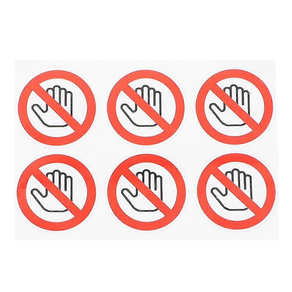 6pcs Safety Labels Do Not Touch Warning Stickers Dont Touch Sticker Envelope Seals Do Not Use Tags For Office Store Shop Restaurant Business