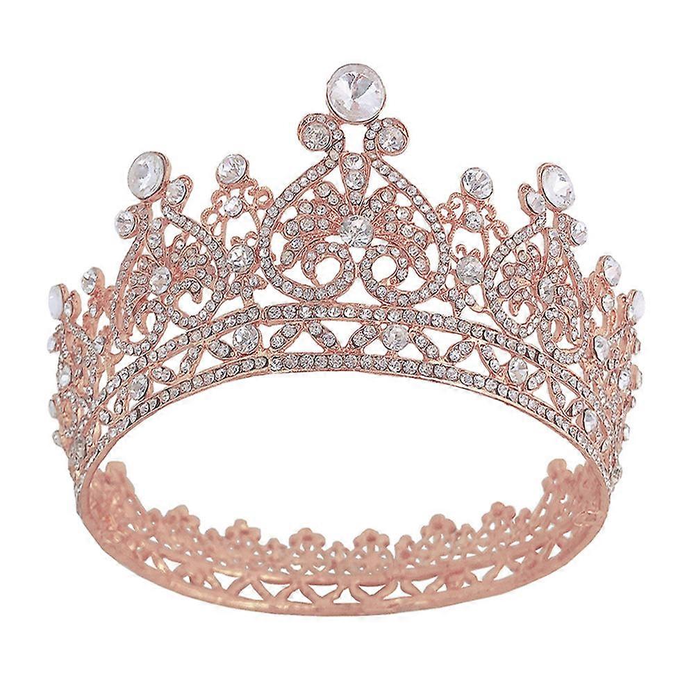Cristal Strass Couronne Tête De Mariée Femmes Mariage Accessoires 16 * 16 * 7cm 1Pc