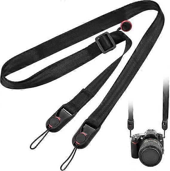 Camera Strap Shoulder Strap and Wrist Strap Set Washable Strap Lanyard Adjustable Length from 45 to