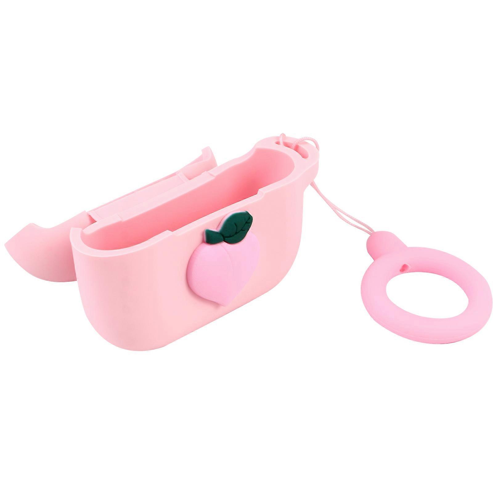 Mini Earphone Case Cover Adorable Earphone Case Cover Protective Case Pink 6.50X5.00X2.50CM 1Pc