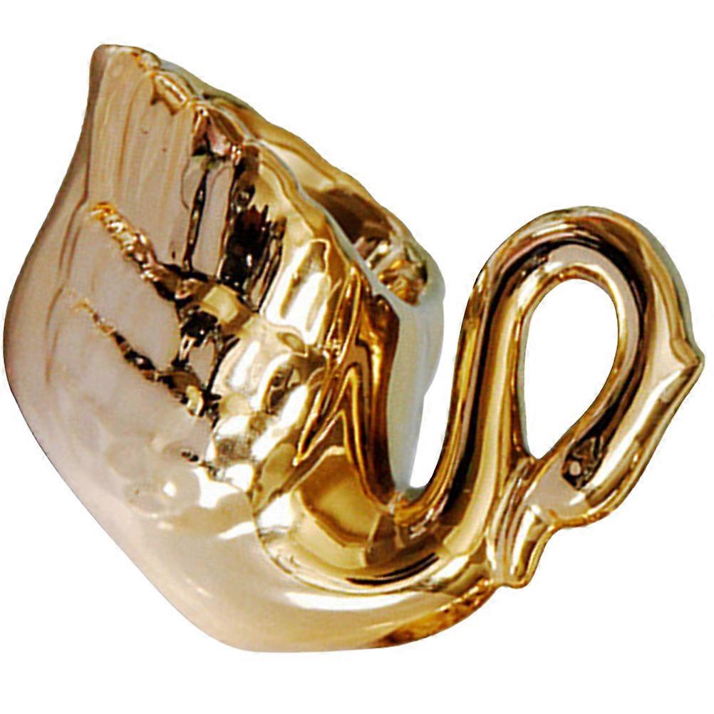 Ceramic Swan Decor Portable Incenses Burners Hotel Simple and Delicate Design 1Pack