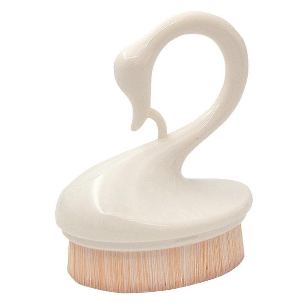 White Plastic Foundation Brush for Even Application and Perfect Look 1Pc