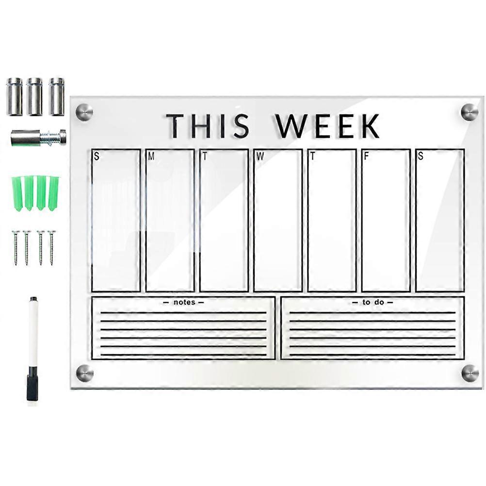 Door Message Board Transparent Memo Board Office Organization Planning 1Set