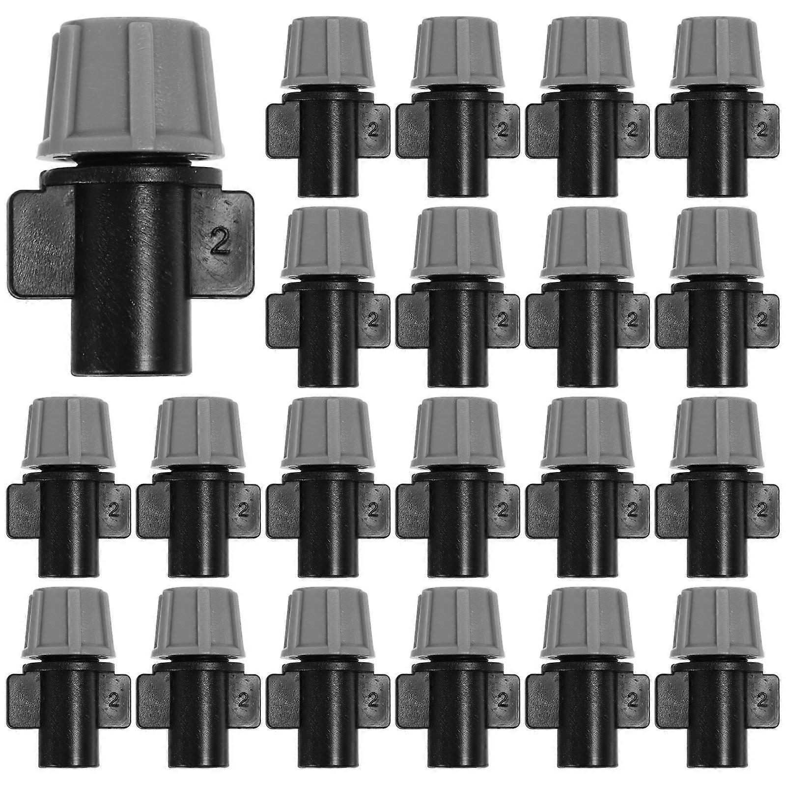 50 Pack Drip Irrigation Nozzles for Water Conservation, Fine Mist Sprinkler Heads for Automatic Watering Systems in Landscaping and Plant Care