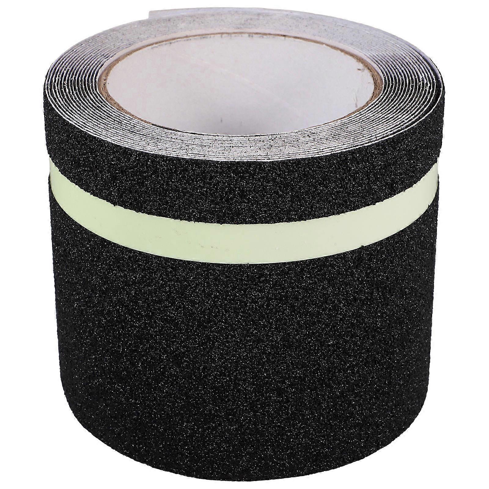 Non Slip Step Strips Anti Slip Stair Treads For Stairs Hallways Steps Vehicles Dark Environments 5m Black Roll