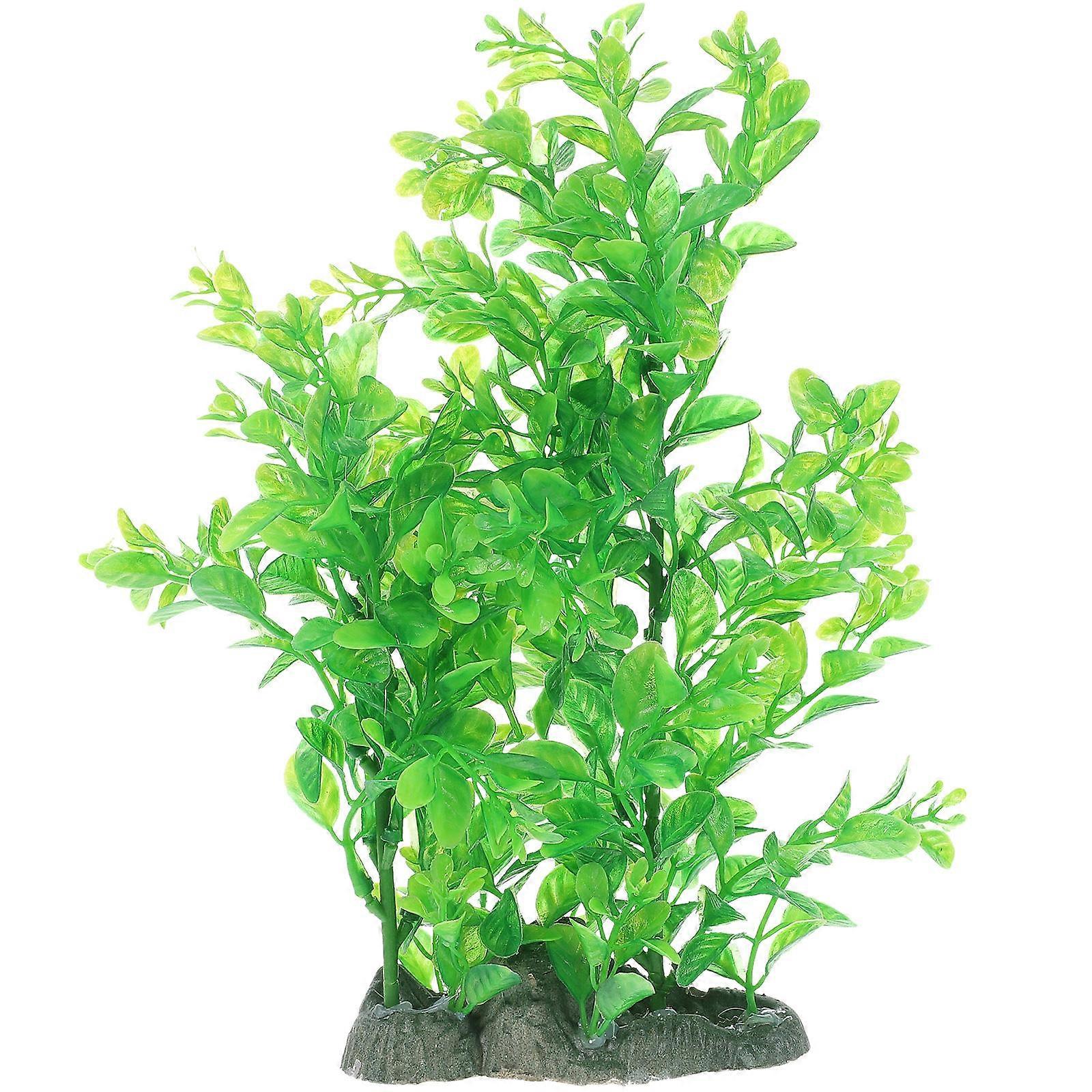 Aquarium Plants Decor Long Leaf Grass Realistic Simulation For Aquarium Landscaping Green 27x11cm 1Pcs