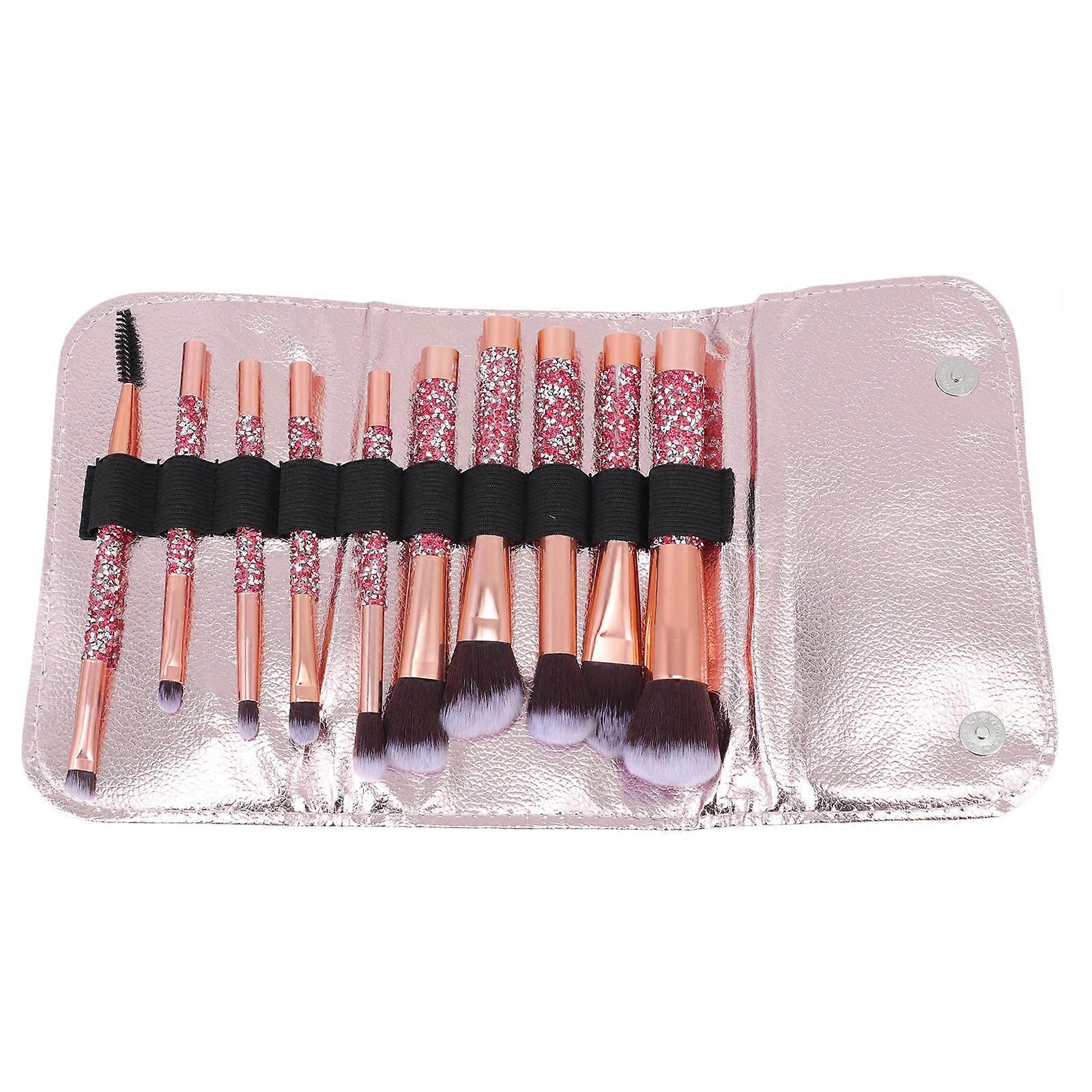 Rhinestone Blush Brush Set Soft Artificial Bristles, Durable & Comfortable for Makeup Application, Ideal for Women & Makeup Enthusiasts