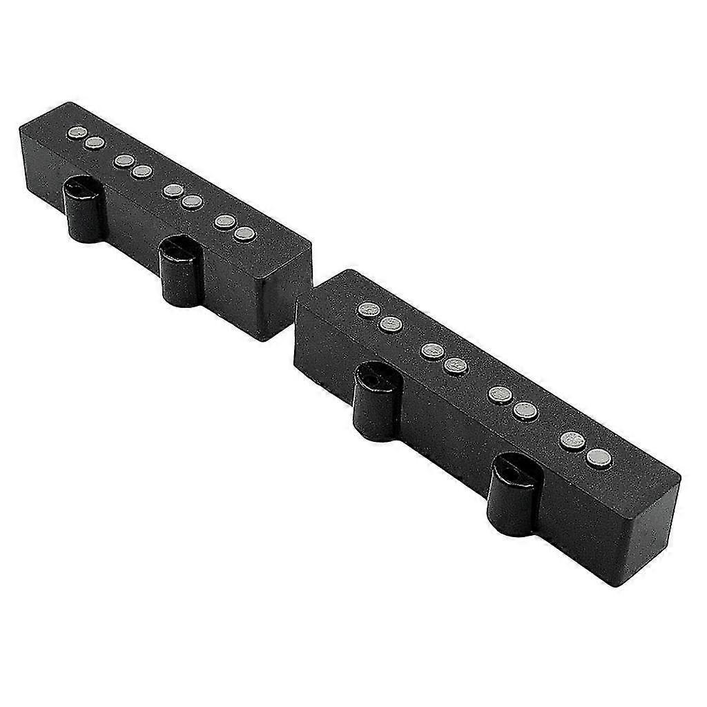 2 Pieces Black 4 String Bass Pickup Open Style Vintage Alnico Pickup Set