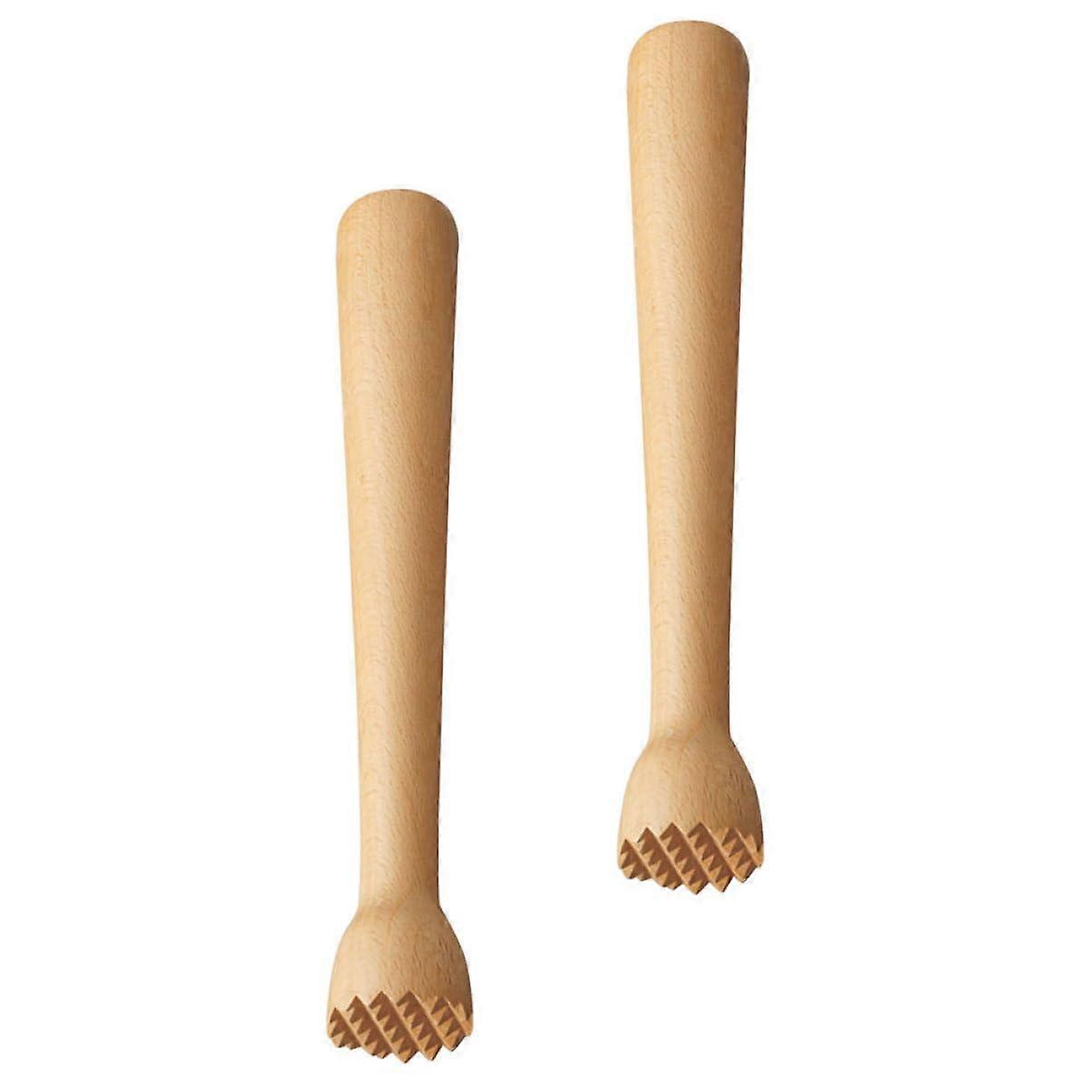 Muddler Mojito Muddler Sturdy Swizzle Sticks Practical Cocktail Mixer Pack of 2