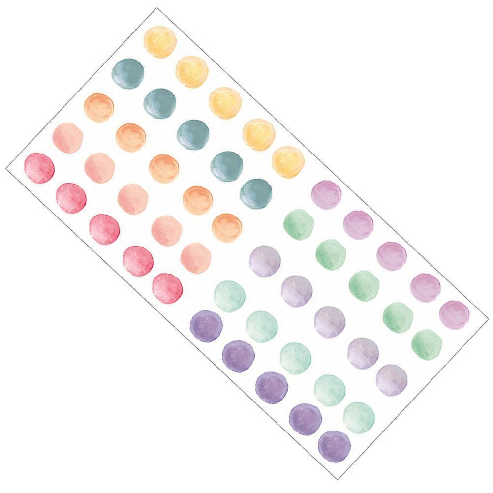 Dot Pattern Wall Sticker Room Wall Decal Colorful Dots Wall Sticker Smooth and Clean Surface 46x2cored 1 Sheet