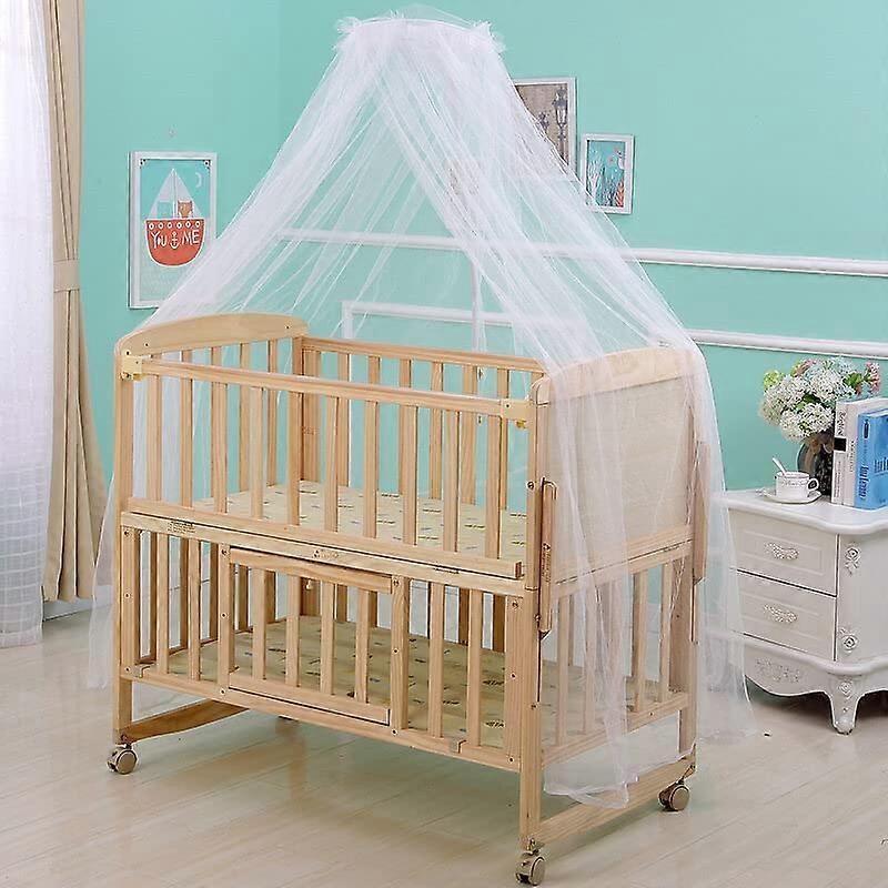 Mosquito Net for Baby Bed and Toddler Bed, Washable Insect Mesh Canopy for Crib and Pram, White Color