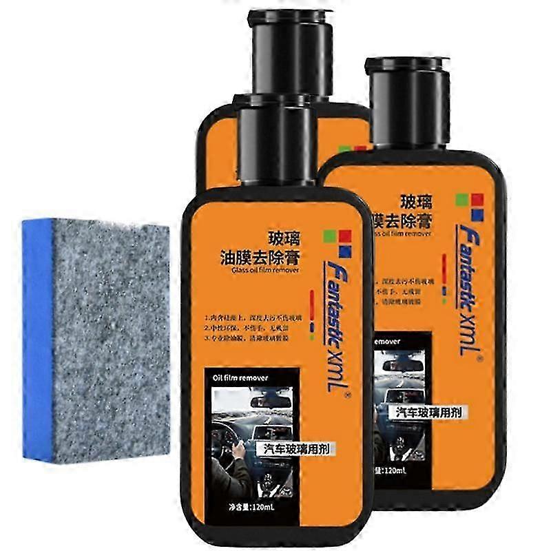 3x glasoverflader glasoliefilmfjerner glasoliefilmfjerner let
