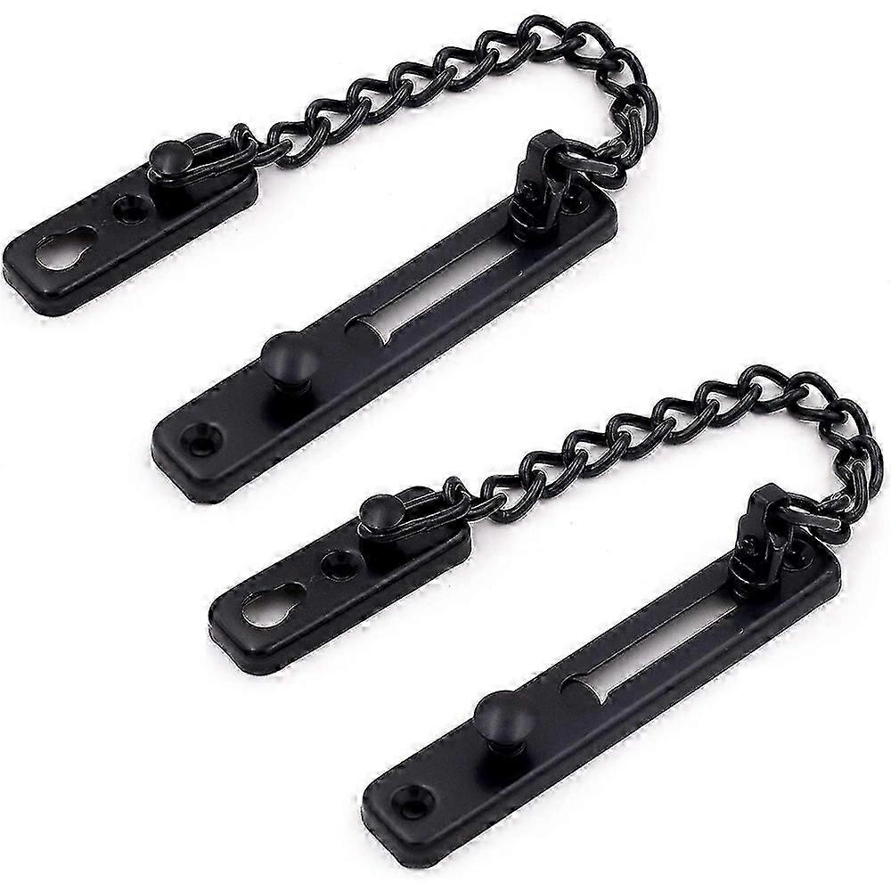 2 Pack Door Chain Lock, Stainless Steel Guard
