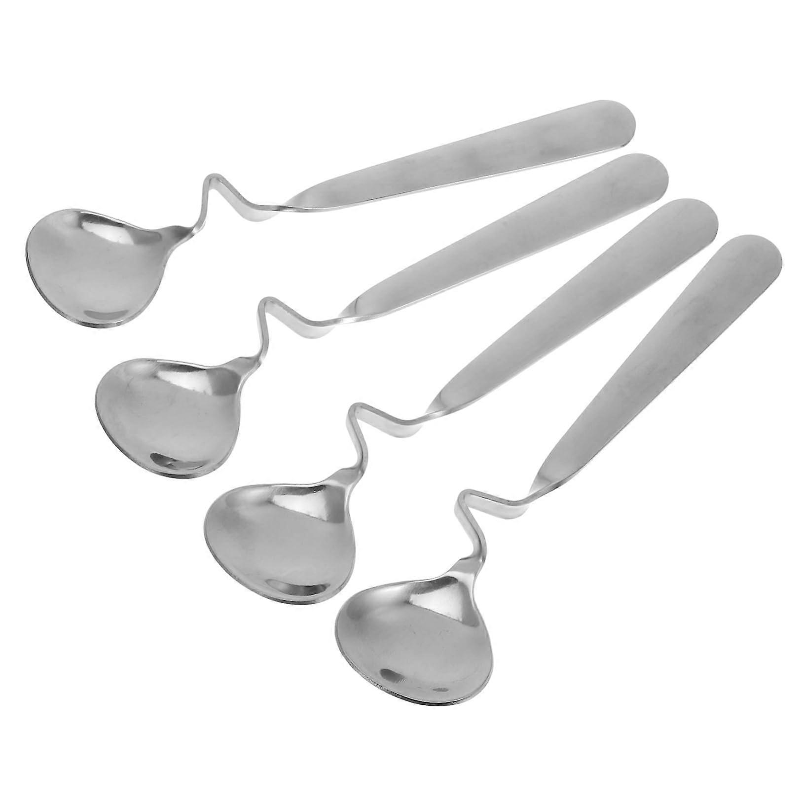 304 Stainless Steel Honey Mixing Spoon With Handle For Coffee And Tea Serving Spoon Set