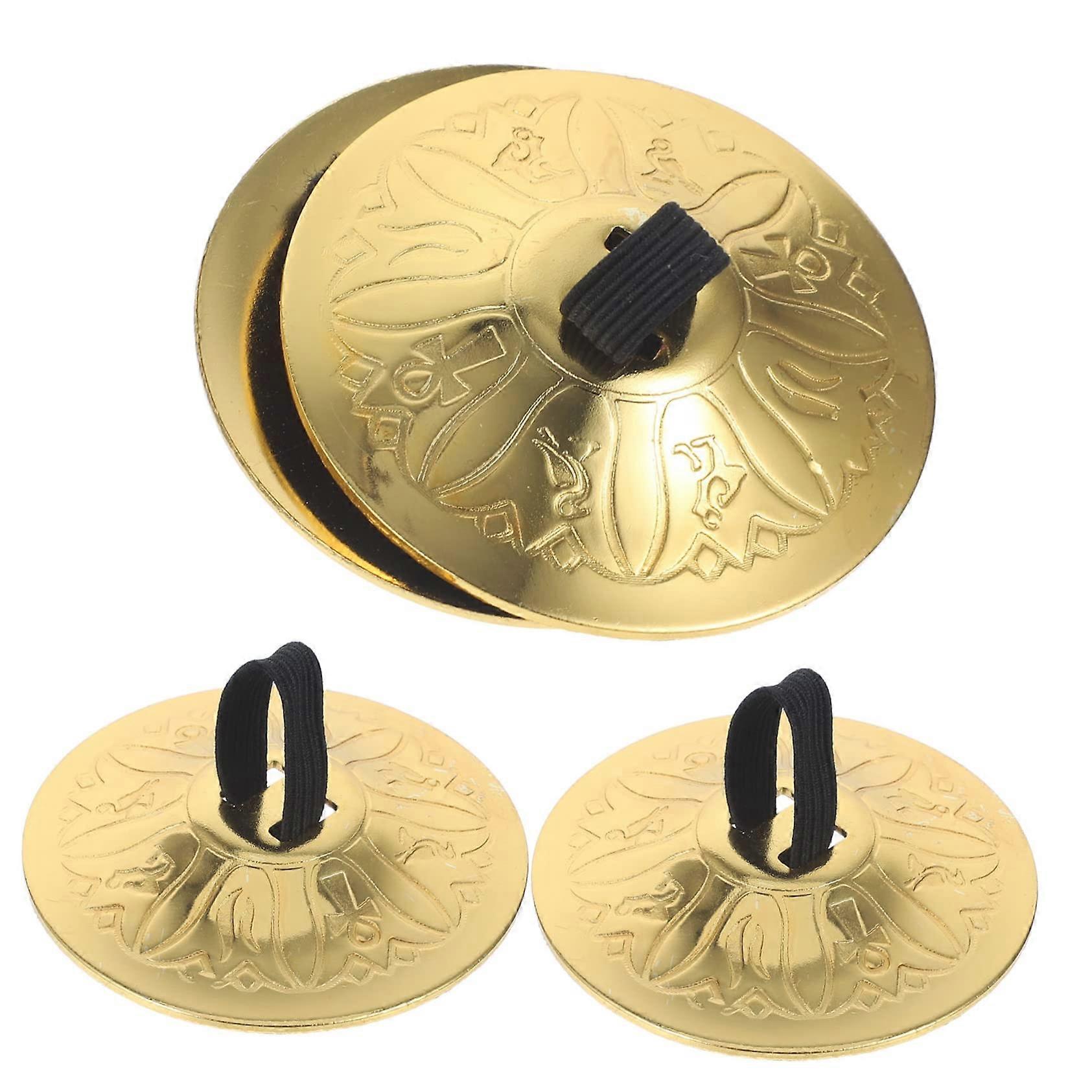 belly dance accessories, performance props, finger cymbals gold, small copper instruments