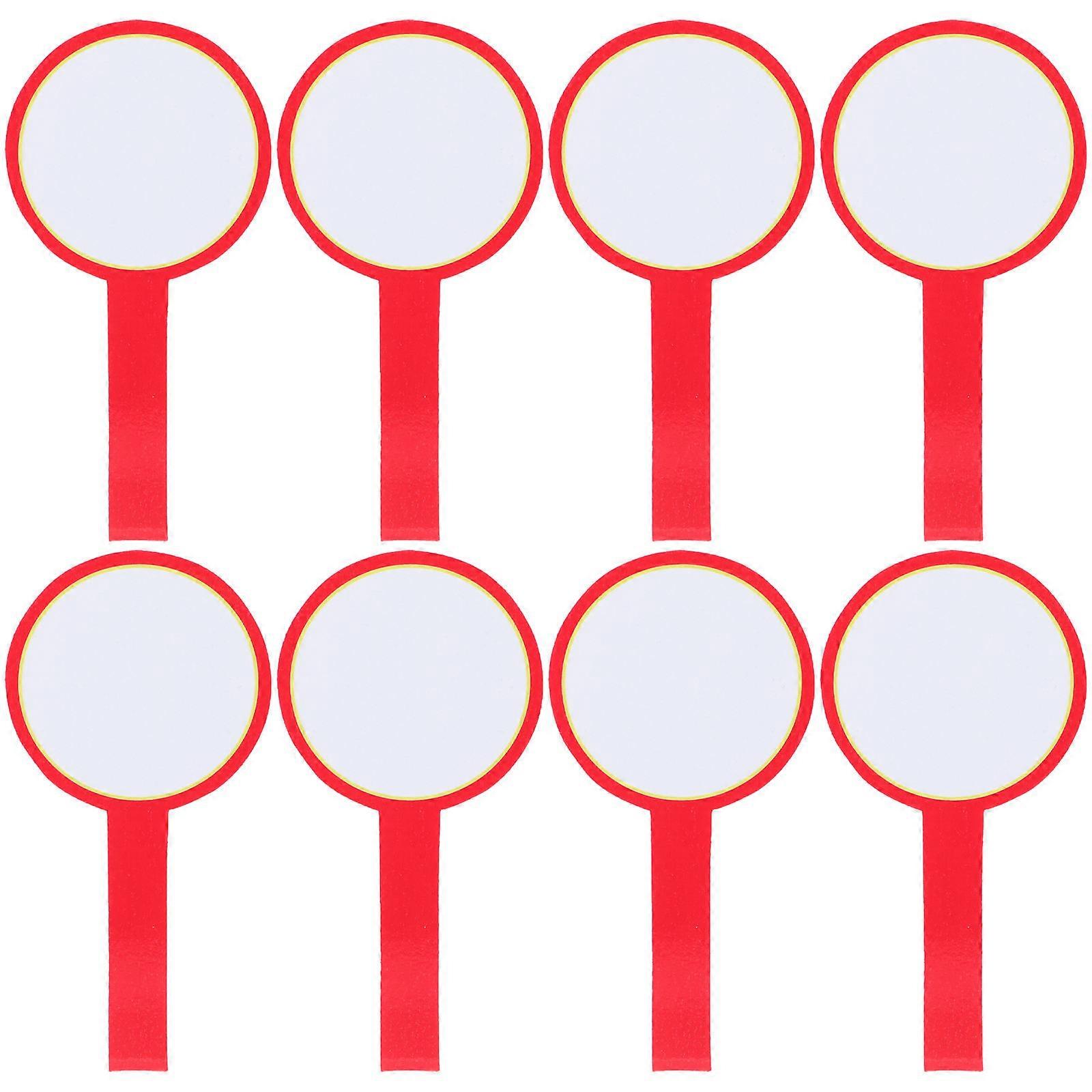 Voting Handheld Whiteboard Multi 19.5x10cm Round Erasable 8Pcs Auctions