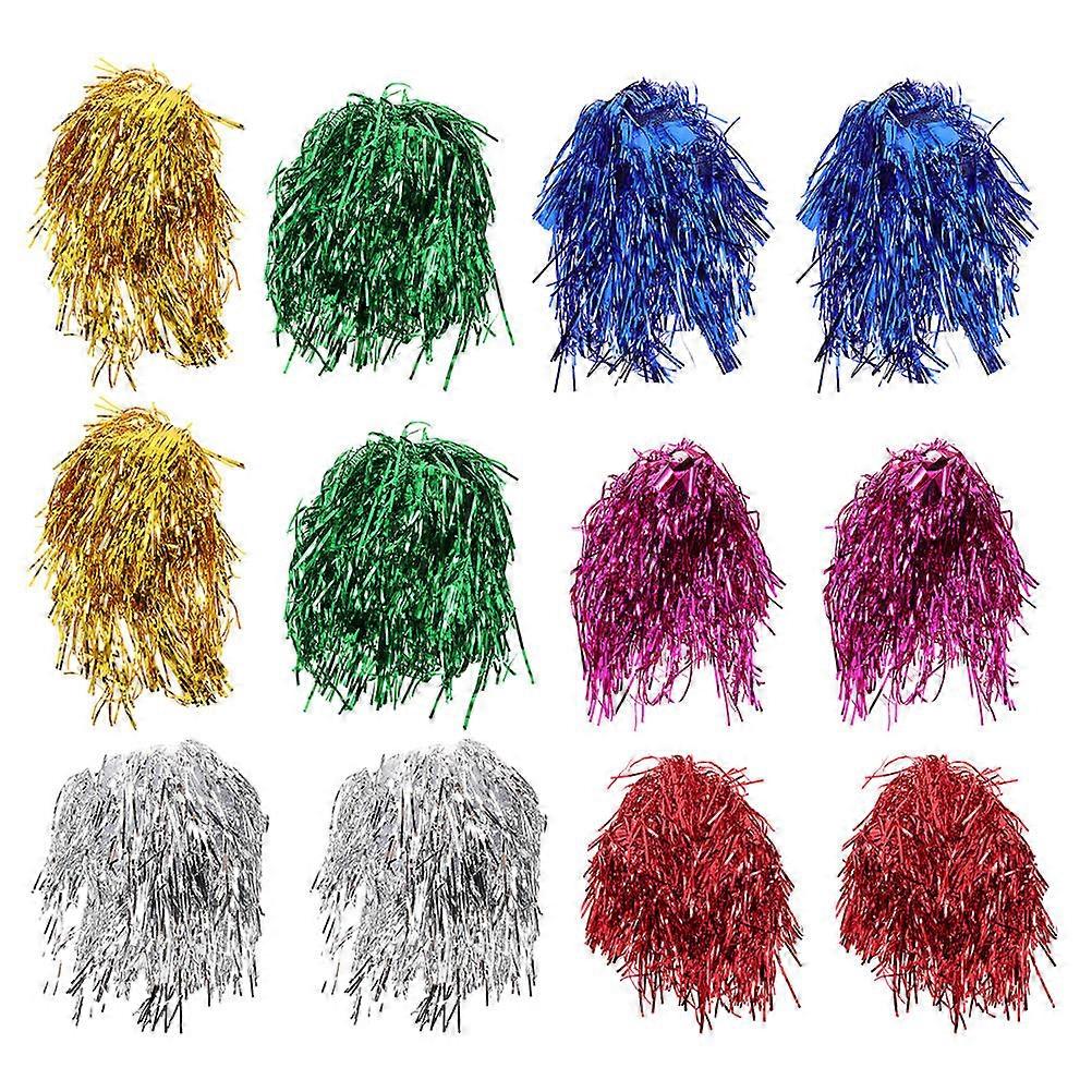 Here's a refined and professional product description based on your input:
**12pcs Shiny Metallic Tinsel Wigs – Perfect for Cosplay, Parties &