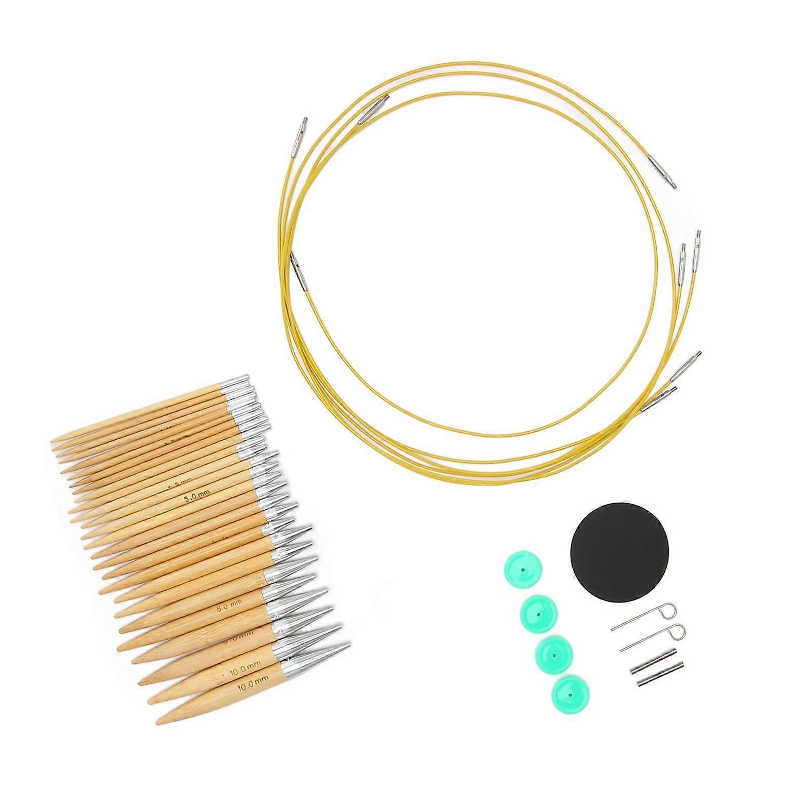 2025 Latest Model  Circular Knitting Needle Set 3 to 10mm Interchangeable