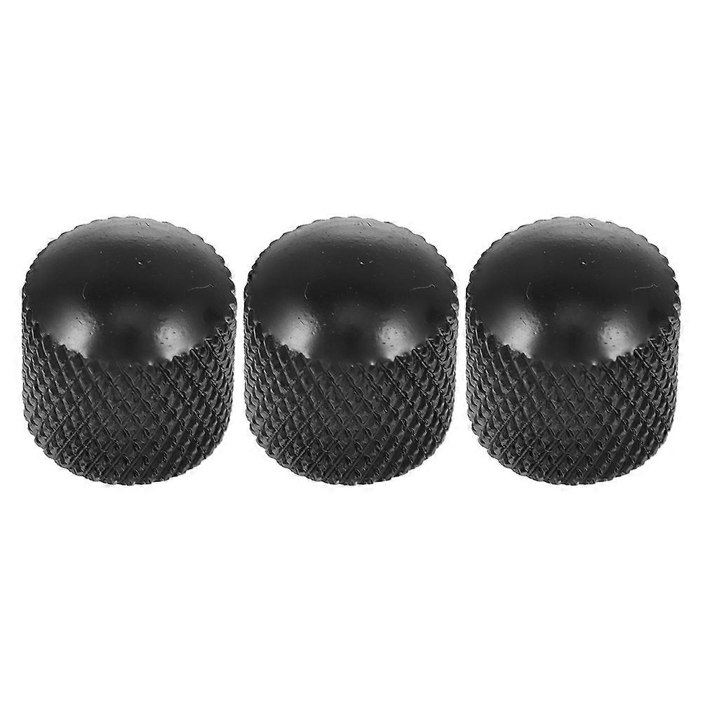 3pcs Metal Volume Knobs for Electric Guitar and Bass – Durable Potentiometer Control Caps with Easy Installation, Professional Audio Accessories